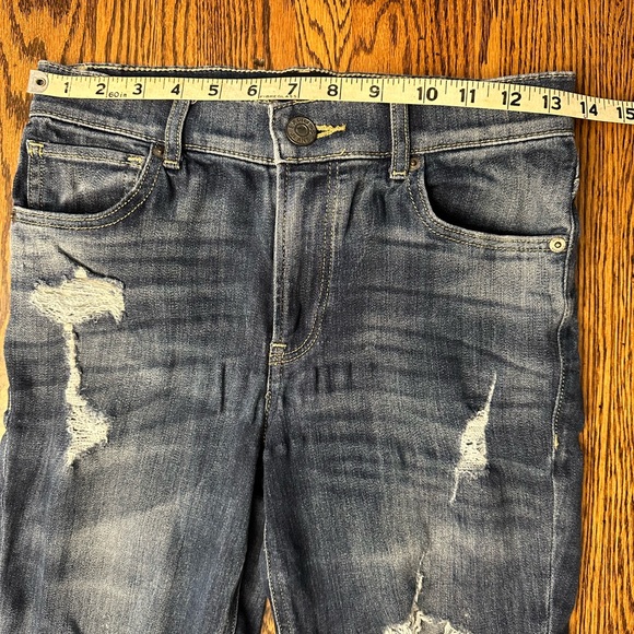 Express women’s 4R high rise legging jean with distressing. Good condition. - Picture 4 of 9